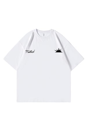 Trendy American Minimalist Short-Sleeve T-Shirt for Men, Loose Fit Plus Size Couple's Top for Spring Fashion