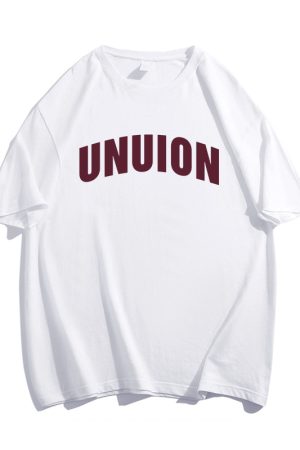 Trendy American Retro Couple Short Sleeve T-Shirt for Men and Women, Plus Size Loose Harajuku Style Half Sleeve Top