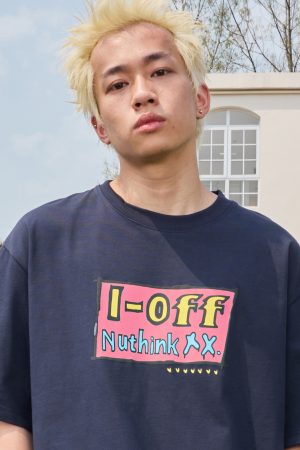 Trendy American Retro Heavyweight Short Sleeve T-Shirt with Dopamine Letter Print Unisex 2025 Model