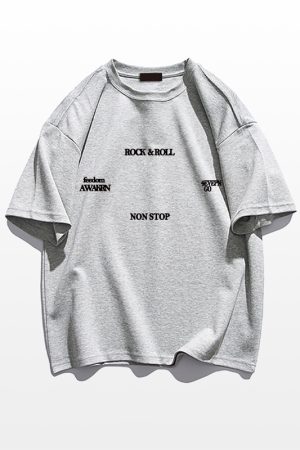 Trendy American Retro Letter Short-Sleeve T-Shirt for Men and Women, Pure Cotton, Plus Size, Loose Fit, Chic Hong Kong Style