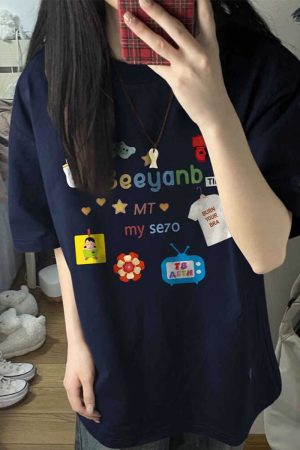 Trendy American Retro Pure Cotton Short-Sleeve T-Shirt for Men and Women - Plus Size Loose Fit Couple Outfit Top