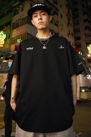 Trendy American Style Letter Short-Sleeve T-Shirt for Men, Loose Fit Plus Size, Cool 2025 Couple Style, Casual Streetwear Fashion