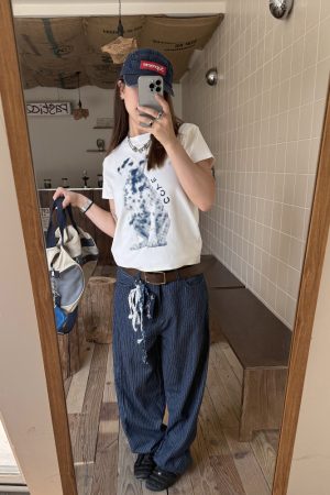 Trendy American Style Printed Dog T-Shirt for Women, Short Sleeve Round Neck, Stretchy and Slightly Loose Summer Top