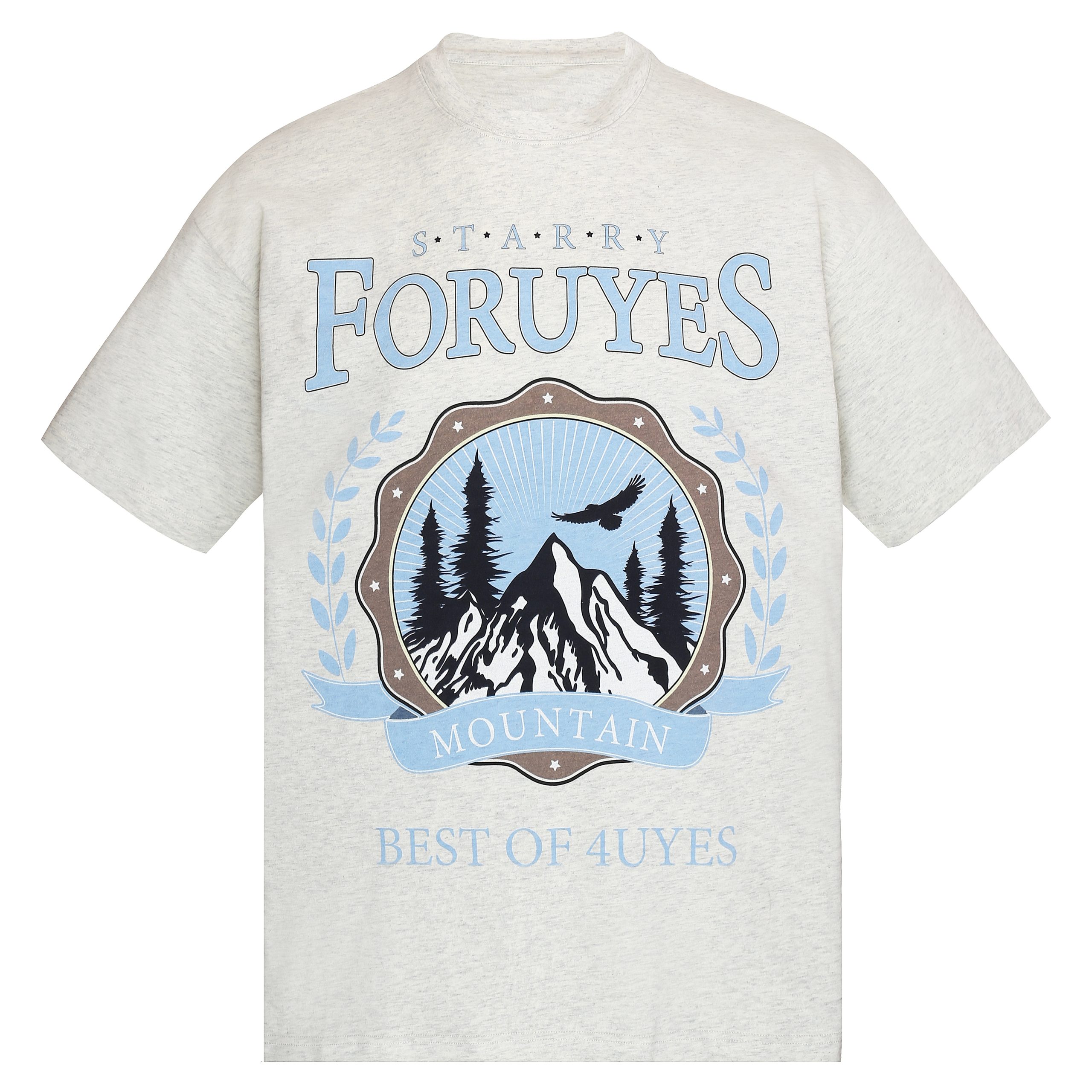 Trendy American Vintage Mountain Wheat Spike Loose T-Shirt for Men and Women - Spring Summer Short Sleeve Round Neck Fashion Top Trendy American Vintage Mountain Wheat Spike Loose T-Shirt for Men and Women - Spring Summer Short Sleeve Round Neck Fashion Top