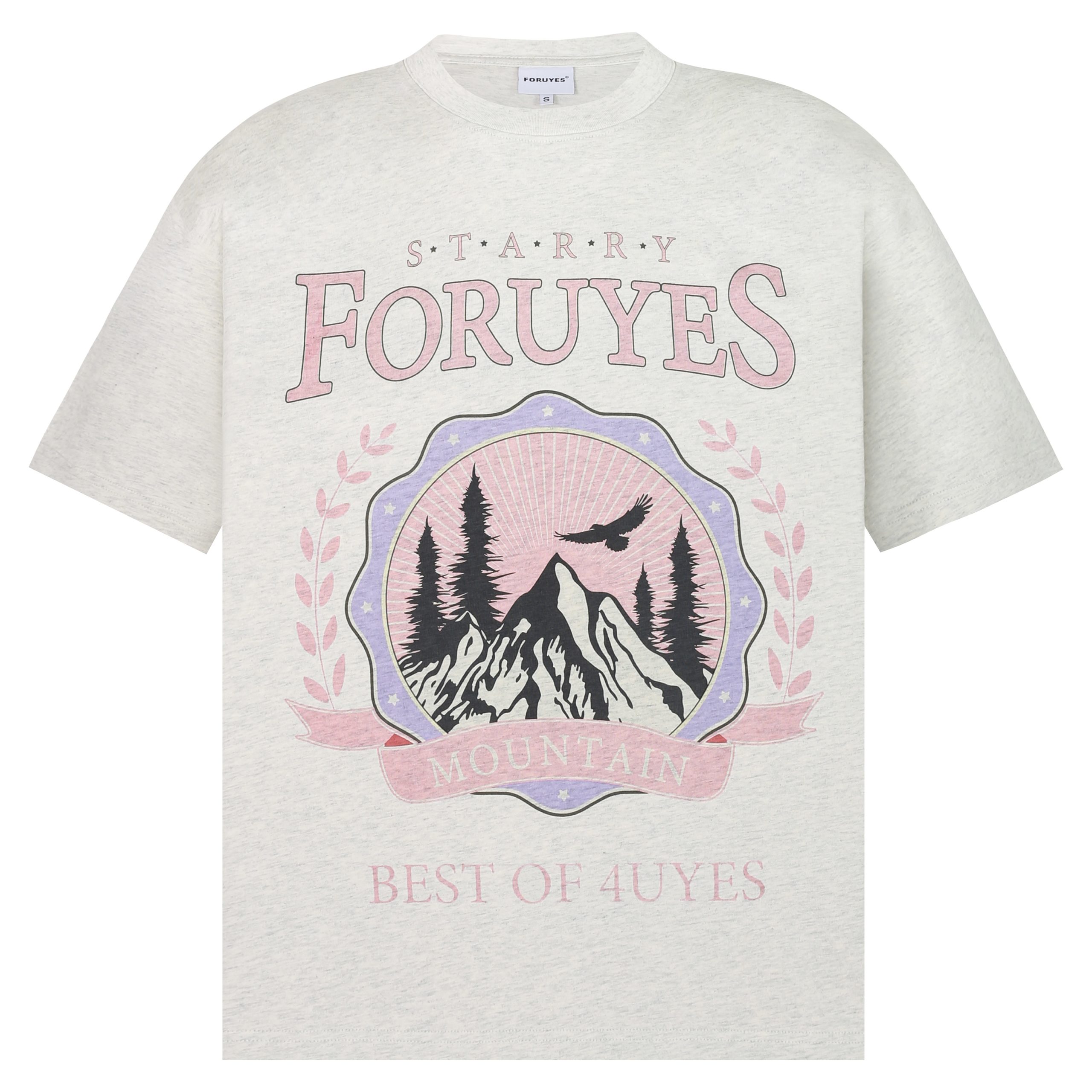 Trendy American Vintage Mountain Wheat Spike Loose T-Shirt for Men and Women - Spring Summer Short Sleeve Round Neck Fashion Top Trendy American Vintage Mountain Wheat Spike Loose T-Shirt for Men and Women - Spring Summer Short Sleeve Round Neck Fashion Top