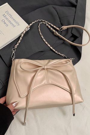 Trendy Ballet-Style Women's Shoulder Bag 2025 - Versatile Crossbody with Silver Chain - Fashionable High-End Feel