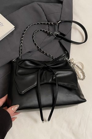 Trendy Ballet-Style Women's Shoulder Bag 2025 - Versatile Crossbody with Silver Chain - Fashionable High-End Feel
