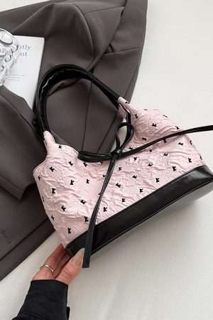 Trendy Bowknot Tote Bucket Bag for Women - High-End Versatile Shoulder Bag Style 2025