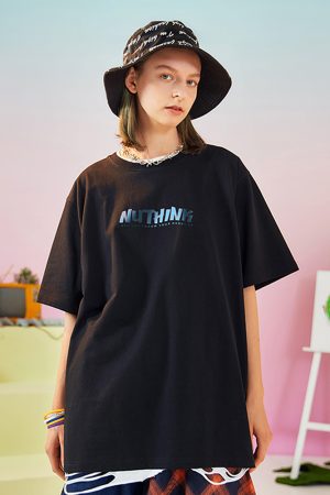 Trendy Cartoon Bear Loose Unisex Short Sleeve T-Shirt for Men and Women - Summer National Style Casual Tee