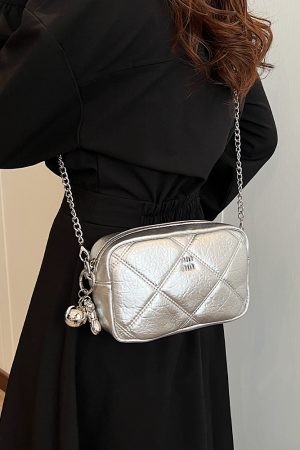 Trendy Diamond Quilted Square Bag for Women, Korean Style INS Fashion, Summer 2025 Shoulder Bag, Small Chanel-Inspired Design