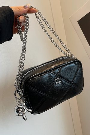 Trendy Diamond Quilted Square Bag for Women, Korean Style INS Fashion, Summer 2025 Shoulder Bag, Small Chanel-Inspired Design
