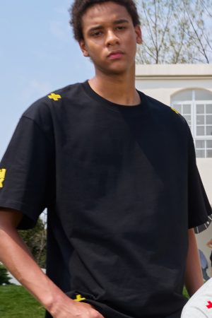 Trendy Heavyweight Short Sleeve T-Shirt with Dopamine Embroidery - American Vintage Unisex Style for 2025