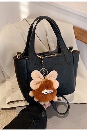 Trendy Korean Style Bucket Bag for Women - Minimalist Versatile Shoulder Bag for Winter 2025, High-End Casual Fashion