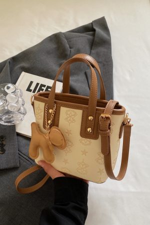 Trendy Korean Style Crossbody Bucket Bag - Cute Handheld Shoulder Bag for Spring 2025 Fashion