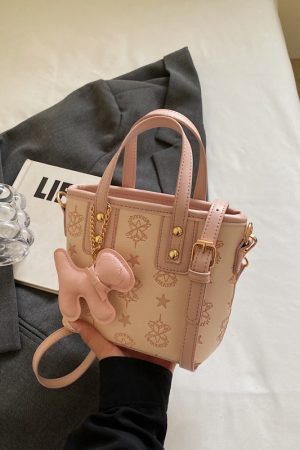 Trendy Korean Style Crossbody Bucket Bag - Cute Handheld Shoulder Bag for Spring 2025 Fashion
