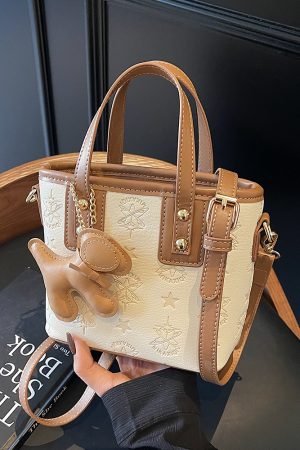Trendy Korean Style Crossbody Bucket Bag - Cute Handheld Shoulder Bag for Spring 2025 Fashion