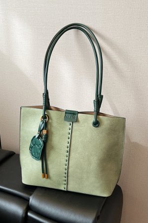 Trendy Korean Style Large-Capacity Tote Bag for Women - Versatile High-End Shoulder Bag for Commuting in 2025