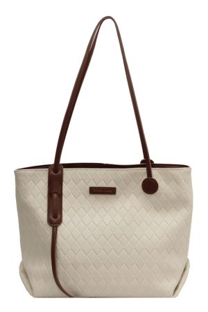 Trendy Large Capacity Single-Shoulder Tote Bag for Women - Versatile Commuting Style for Spring Summer 2025