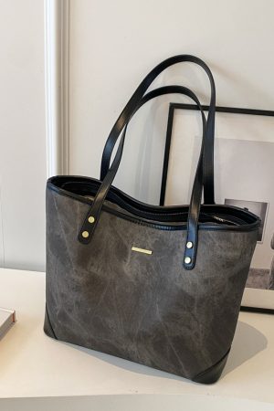 Trendy Large-Capacity Tote Bag for Women, Stylish Commuter Shoulder Bag, Chic 2025 Fashion Essential
