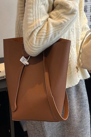 Trendy Large-Capacity Women's Shoulder Bag - Spring/Summer 2025 Versatile Bucket Bag for Commuting and Everyday Use