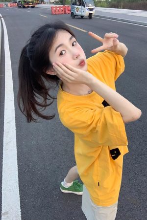 Trendy Letter Print Short Sleeve T-Shirt for Women - American Street Style, Plus Size, Loose Fit, College Vibe, Age-Reducing Top