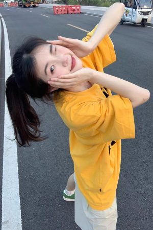 Trendy Letter Print Short Sleeve T-Shirt for Women - American Street Style, Plus Size, Loose Fit, College Vibe, Age-Reducing Top