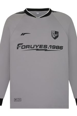 Trendy Loose-Fit Spliced Long Sleeve Sports Top for Couples â€“ Quick-Dry Moisture-Wicking Outdoor Wear for Spring and Autumn