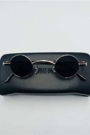 Trendy Men's Punk Ultra-Small Round Frame Sunglasses, Y2K Inspired, Worn by Celebrities, Retro Fashion Statement Glasses