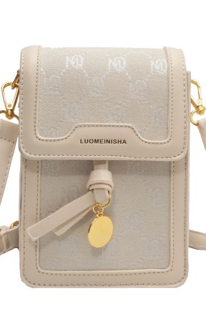 Trendy Mini Square Bag for Women - 2025 French-Style Retro Phone Bag for Spring and Summer, Fashionable Small Crossbody Purse