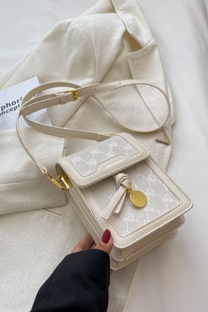 Trendy Mini Square Bag for Women - 2025 French-Style Retro Phone Bag for Spring and Summer, Fashionable Small Crossbody Purse