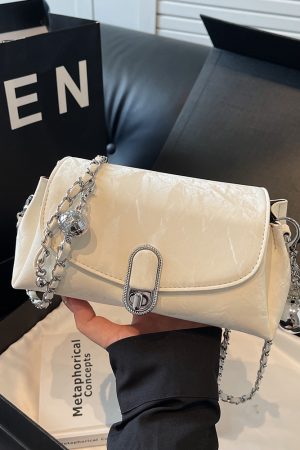 Trendy Minimalist Women's Crossbody Bag - 2025 Korean Style Small Square Handbag, Versatile Niche Design for Fashion Lovers