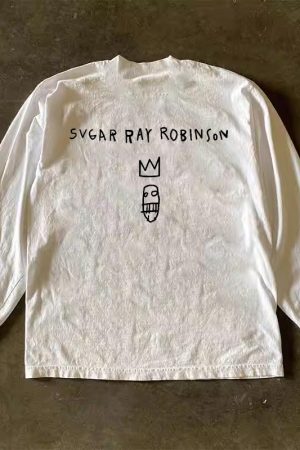 Trendy Oversized Graffiti Hip-Hop T-Shirt for Men and Women - Loose Fit, 280g Heavyweight Streetwear