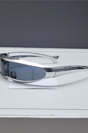 Trendy Punk Retro Laser Sunglasses for Women - Millennial Street Style Cycling and Photography Eyewear