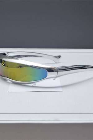 Trendy Punk Retro Laser Sunglasses for Women - Millennial Street Style Cycling and Photography Eyewear