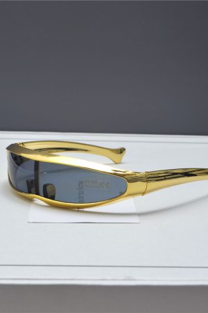 Trendy Punk Retro Laser Sunglasses for Women - Millennial Street Style Cycling and Photography Eyewear
