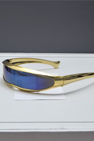 Trendy Punk Retro Laser Sunglasses for Women - Millennial Street Style Cycling and Photography Eyewear