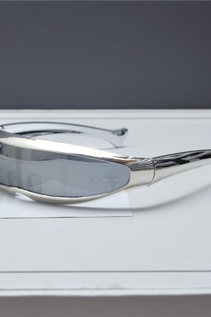 Trendy Punk Retro Laser Sunglasses for Women - Millennial Street Style Cycling and Photography Eyewear