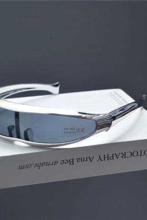 Trendy Punk Retro Laser Sunglasses for Women - Millennial Street Style Cycling and Photography Eyewear