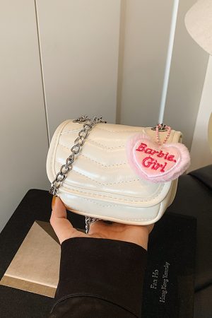 Trendy Red Mini Handbag for Women 2025 - Small Square Crossbody Bag with High-Quality Chain Shoulder Strap