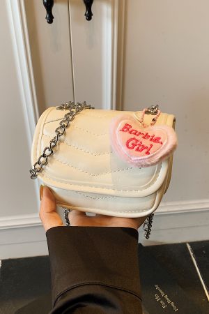 Trendy Red Mini Handbag for Women 2025 - Small Square Crossbody Bag with High-Quality Chain Shoulder Strap