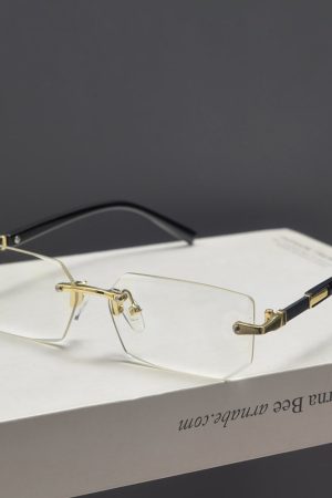 Trendy Retro Frameless Cut-Edge Sunglasses for Men and Women - Slimming Candy-Colored Design for Small Faces