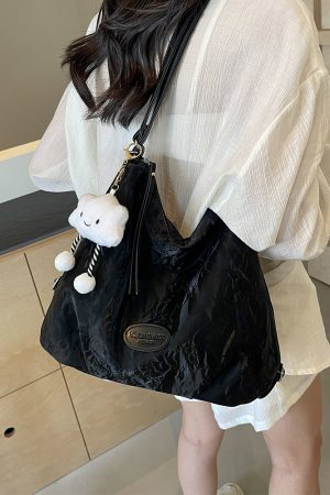 Trendy Silver Travel Backpack for Women - 2025 Multifunctional Large Capacity Shoulder & Crossbody Bucket Bag