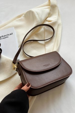 Trendy Summer 2025 Versatile Solid Color Crossbody Shoulder Bag - Chic Small Square Design for Fashionable Outfits