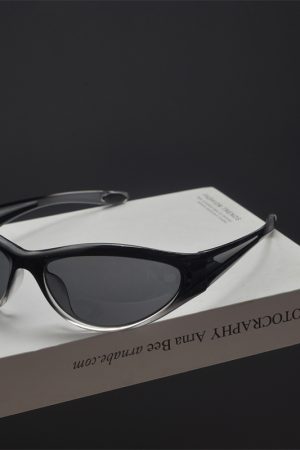 Trendy Summer Millennial Style Street Photography Sunglasses for Small Faces - Colorful Slimming Cycling Shades for Men and Women