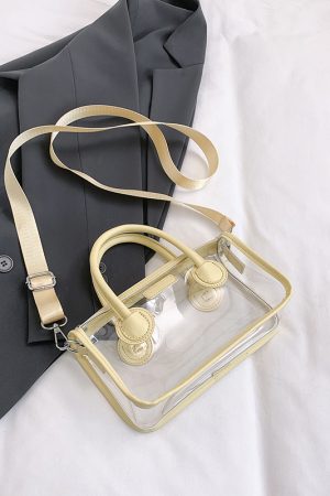 Trendy Summer Silver Transparent Jelly Tote Bag for Women, Small Crossbody Phone Bag, 2025 Fashion Must-Have