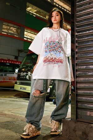 Trendy Unisex Japanese-Style Loose Short-Sleeve T-Shirts for Couples - Summer Fashion, Plus Size, Casual Streetwear