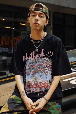 Trendy Unisex Japanese-Style Loose Short-Sleeve T-Shirts for Couples - Summer Fashion, Plus Size, Casual Streetwear