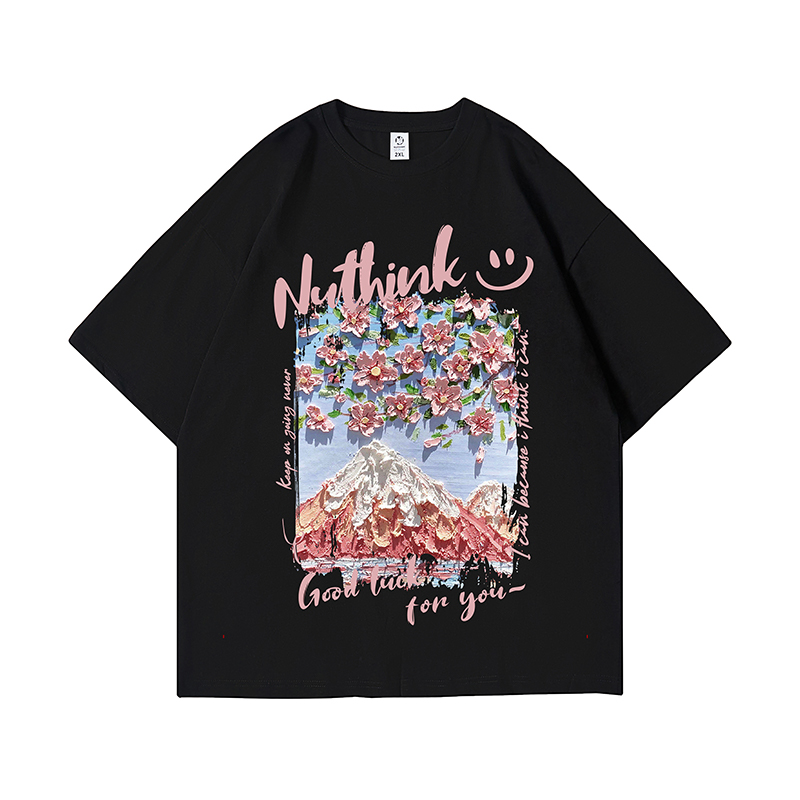 Trendy Unisex Japanese-Style Loose Short-Sleeve T-Shirts for Couples - Summer Fashion, Plus Size, Casual Streetwear Trendy Unisex Japanese-Style Loose Short-Sleeve T-Shirts for Couples - Summer Fashion, Plus Size, Casual Streetwear