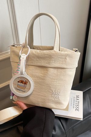 Trendy Women's Casual Bucket Bag 2025 - Versatile Lightweight Handheld Crossbody Bag in Stylish Fabric