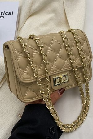 Trendy Women's Chain Shoulder Bag - Spring Summer 2025 Versatile High-End Small Square Bag for Fashion Forward Styles